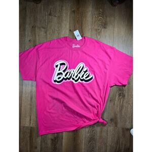 Barbie Movie 2023 Mattel T-Shirt Pink 2XL Women’s Short Sleeve Graphic Tee